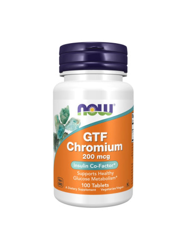 NOW - GTF Chromium 200 mcg - 100 Tablets