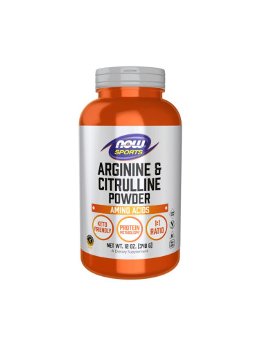 NOW - Arginine and Citrulline Powder - 340 g