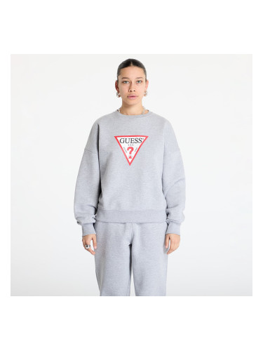 Суитшърт Guess JEANS Cn Os Iconic Triangle Sweat Gj Medium Grey Heath M