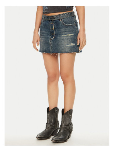 One Teaspoon Мини пола 26681 Тъмносин Regular Fit