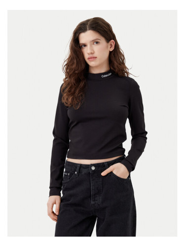 Calvin Klein Jeans Блуза J20J224763 Черен Regular Fit
