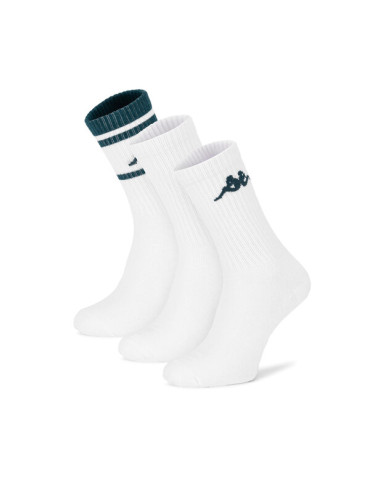 Kappa Дълги чорапи KR_SUPERT_SS25 (3-PACK) Бял