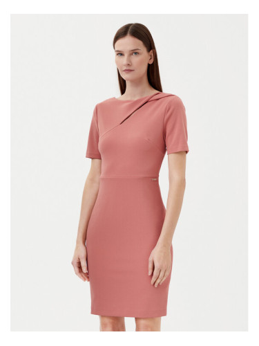 Calvin Klein Коктейлна рокля K20K208174 Розов Regular Fit