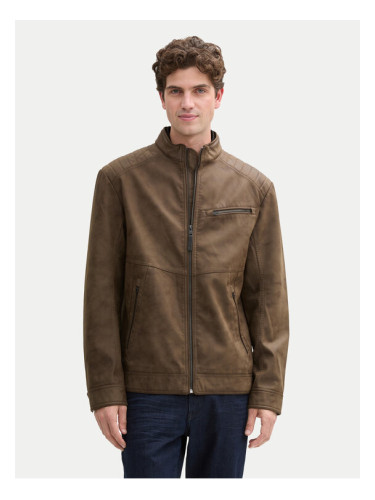 Tom Tailor Яке от имитация на кожа 1044633 Кафяв Regular Fit