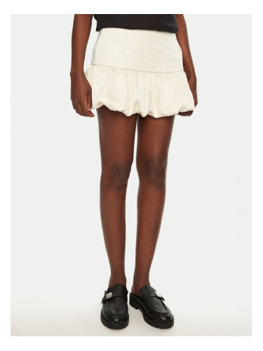 Herskind Мини пола Laja 5459185 Екрю Regular Fit