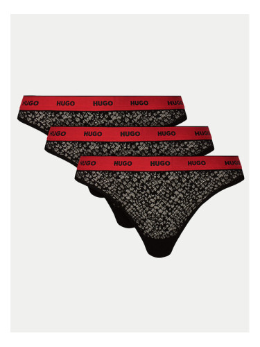HUGO Комплект 3 чифта прашки 50535265 Черен