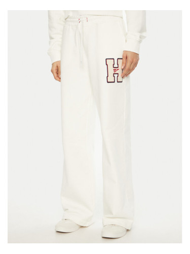 Tommy Jeans Долнище анцуг H Graphic DW0DW20558 Бял Regular Fit