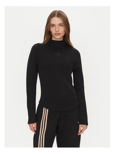 adidas Блуза Structured Interlock JJ0937 Черен Slim Fit