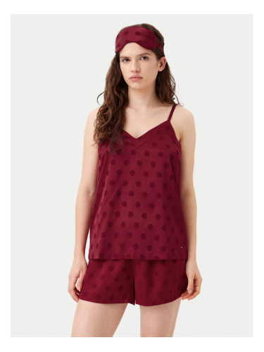 Tommy Hilfiger Пижама UW0UW05551 Бордо Regular Fit