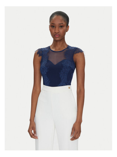 Rinascimento Боди CFC0122575003 Тъмносин Slim Fit