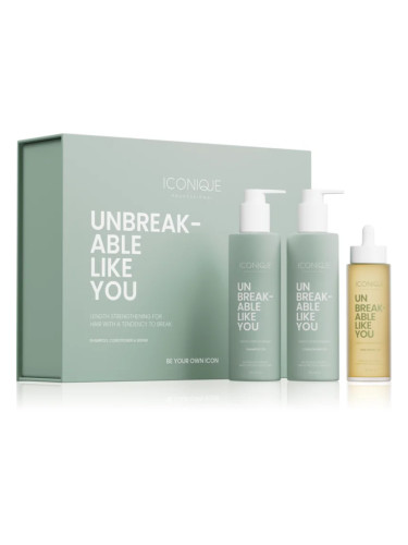 ICONIQUE Professional UNBREAKABLE LIKE YOU UNBREAKABLE LIKE YOU Length Strengthening Set комплект за укрепване на косата