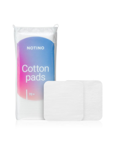 Notino Cotton Pads Large Square Памучни тампони за премахване на грим и почистване на лице 70 бр.