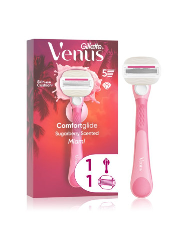 Gillette Venus Comfortglide Sugarberry Miami дамски епилатор с държач за душ 1 бр.
