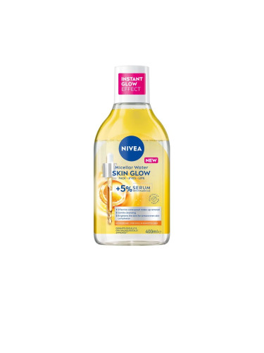 NIVEA Skin Glow Micellar Water Vit C E Почистваща вода дамски 400ml