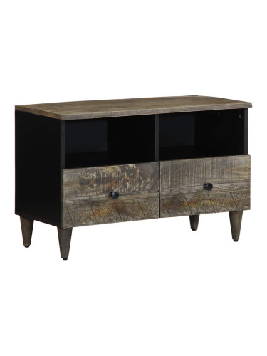 Sonata H ТВ шкаф Светло сив 70x33,5x46 cm Масивна дървесина Манго