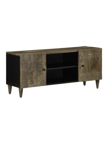 Sonata H ТВ шкаф Светло сив 105x33,5x46 cm Масивна дървесина Манго