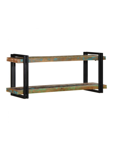 Sonata H Стенен рафт Многоцветен масивен дървен материал Възстановена