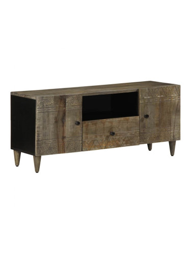 Sonata H ТВ шкаф Светло сив 105x33,5x46 cm Масивна дървесина Манго