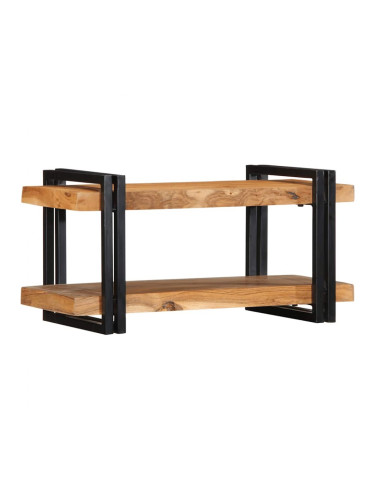 Sonata H Стенен рафт 70x33x35 cm Масивна дървесина Акация