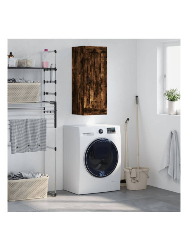 Sonata H Стенен шкаф опушен дъб 34,5x34x90 см инженерно дърво