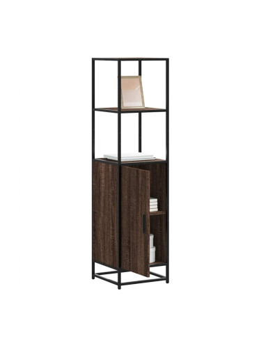 Sonata H Висока дъска Кафяв дъб 35,5x35x139 cm Обработено дърво и метал