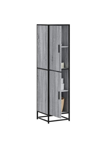 Sonata H Висока дъска Grey Sonoma 35,5x35x139cm Обработено дърво и метал