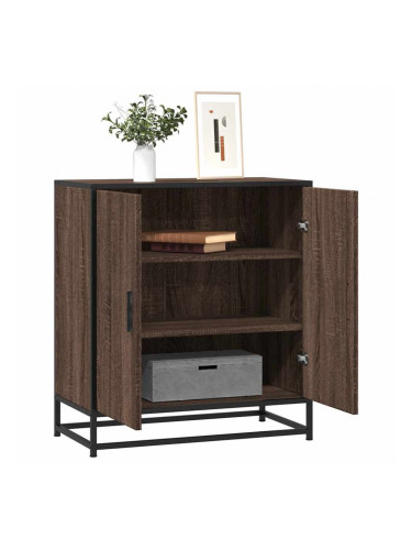 Sonata H Бюфет Кафяв дъб 68x35x76 cm Изработена дървесина и метал