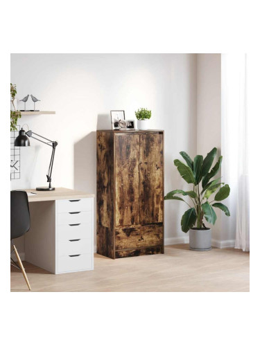 Sonata H Шкаф с чекмеджета, опушен дъб 55,5x34x119,5 см, инженерно дърво