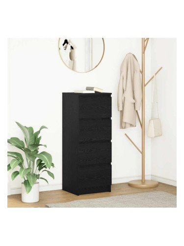 Sonata H Сайдборд, Черен дъб, 37,5x35x99 см, инженерно дърво