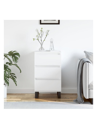 Sonata H Бюфет бял 40x35x70 см инженерно дърво