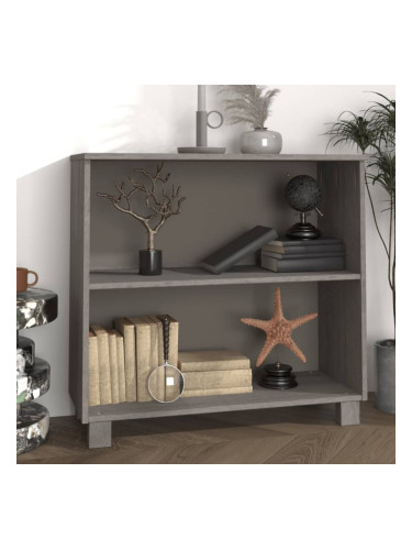 Sonata H Сайдборд HAMAR, светлосив, 85x35x80 см, борово дърво масив