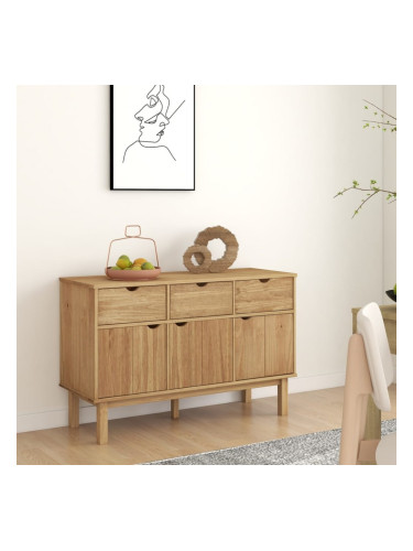 Sonata H Сайдборд OTTA, 114x43x73,5 см, борово дърво масив