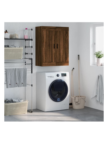 Sonata H Стенен шкаф кафяв дъб 69,5x34x90 см инженерно дърво