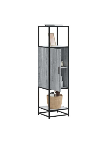Sonata H Висока дъска Grey Sonoma 35,5x35x139cm Обработено дърво и метал