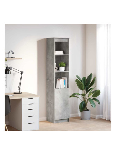Sonata H Висока дъска Concrete Grey 37,5x35x180 cm Инженерна дървесина