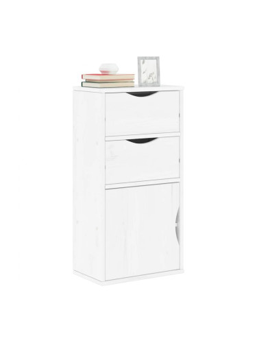 Sonata H Страничен шкаф с чекмеджета ODDA White 40x24x79 cm
