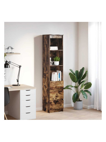 Sonata H Висока дъска опушен дъб 37,5x35x180 см инженерно дърво