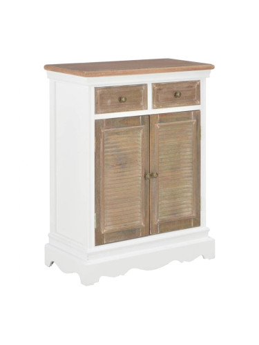 Sonata H Сайдборд, бял, 60x30x80 см, масивно дърво