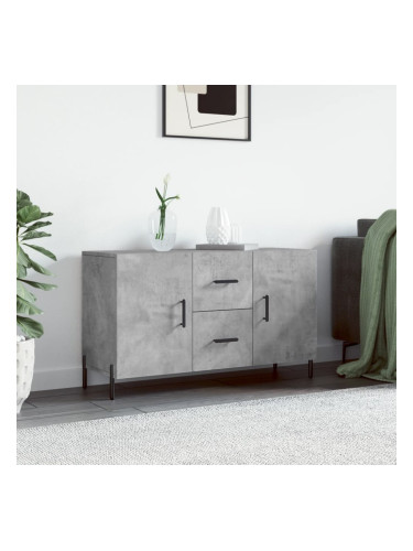 Sonata H Сайдборд, бетонно сив, 100x36x60 см, инженерно дърво