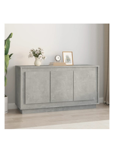 Sonata H Сайдборд, бетонно сив, 102x35x55 см, инженерно дърво