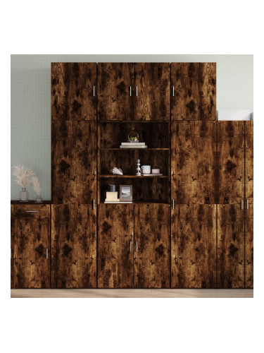 Sonata H Висок шкаф, опушен дъб, 80x42,5x249 см, инженерно дърво