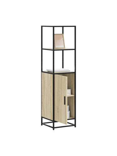 Sonata H Висока дъска Сонома дъб 35,5x35x139 cm Обработено дърво и метал