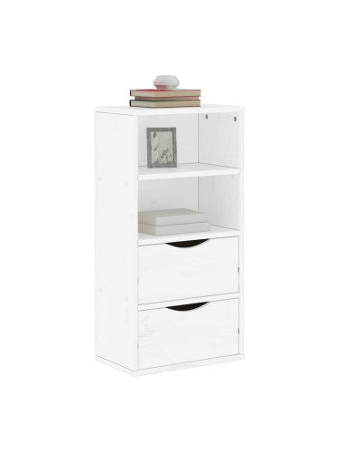 Sonata H Страничен шкаф с чекмеджета ODDA White 40x24x79 cm