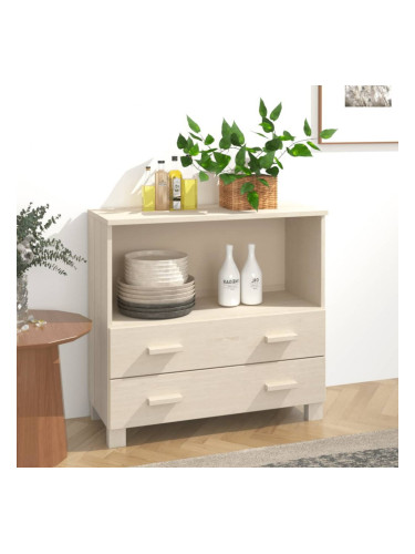 Sonata H Сайдборд HAMAR, меденокафяв, 85x35x80 см, борово дърво масив