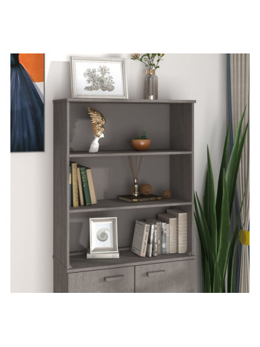 Sonata H Надстройка за шкаф HAMAR светлосива 85x35x100 см бор масив