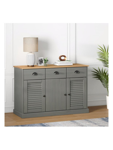 Sonata H Бюфет с чекмеджета VIGO, 113x40x75 см, сив, бор масив