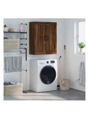 Sonata H Стенен шкаф кафяв дъб 69,5x34x90 см инженерно дърво