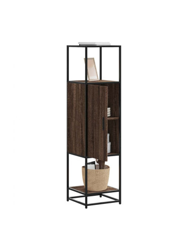 Sonata H Висока дъска Кафяв дъб 35,5x35x139 cm Обработено дърво и метал