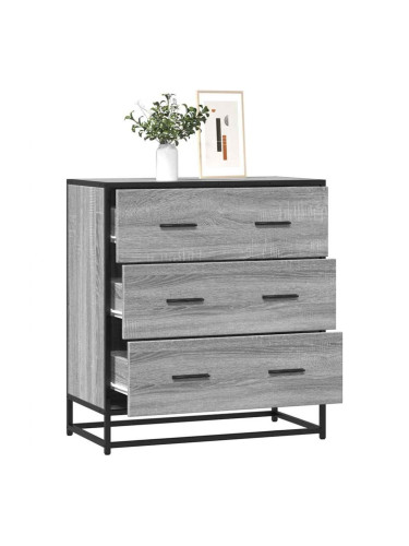 Sonata H Шкаф Grey Sonoma 68x35x76 cm Изработена дървесина и метал