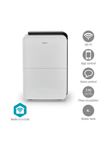 Smart влагоабсорбатор DEHU30WTW, до 30 литра на ден, 720W, NEDIS SmartLife
